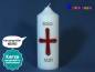 Preview: Kirchliche Osterkerze Nr.102 - Kreuz mit Nägeln und Schrift "Jesus lebt"